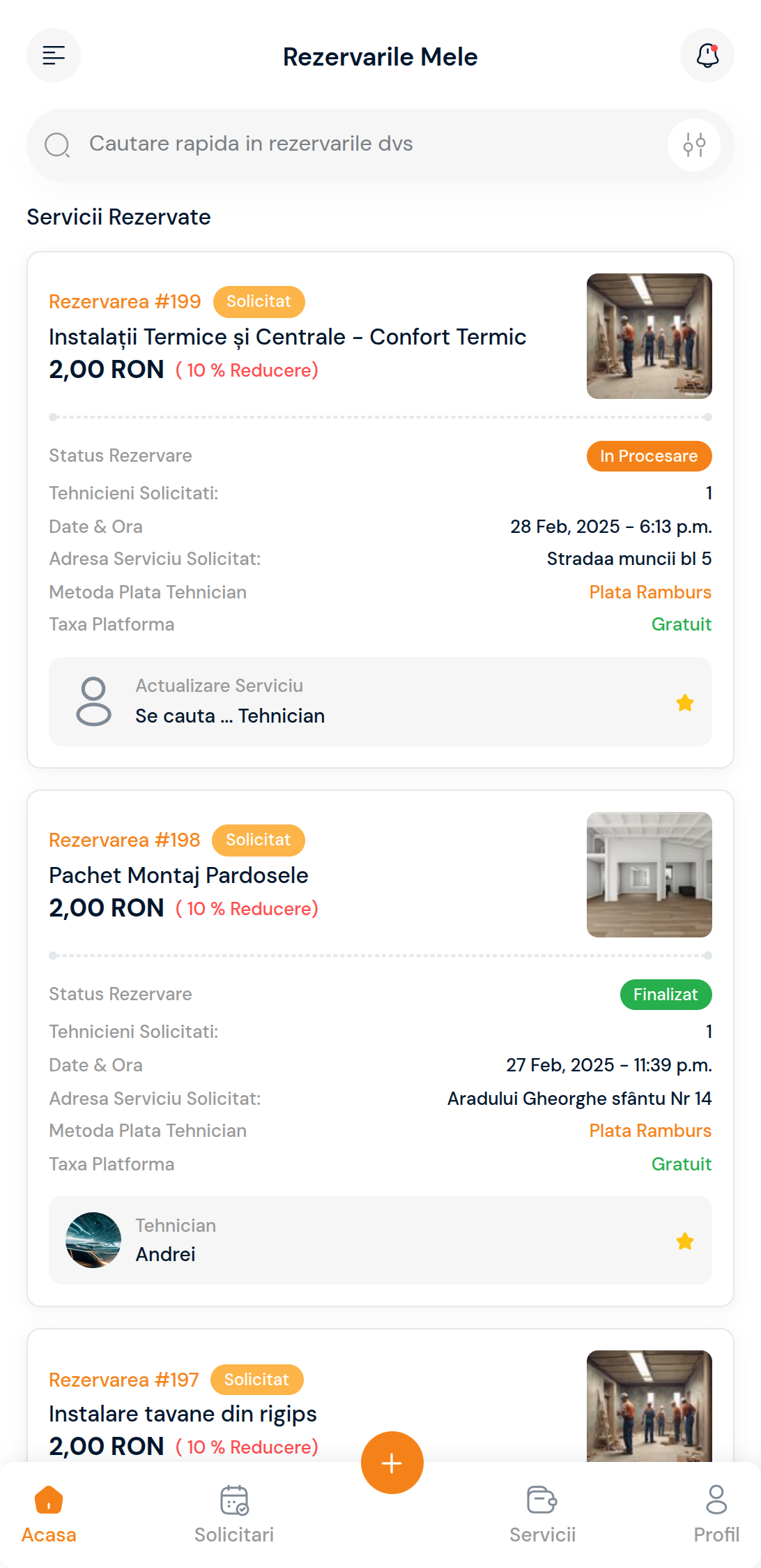 Gestionați-vă Lucrările